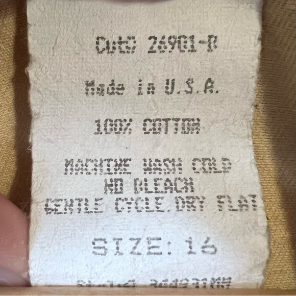 Vintage Nina Piccalino Women's 16 Khaki Button Up Shirt w Velvet Leopard Collar - Picture 8 of 8